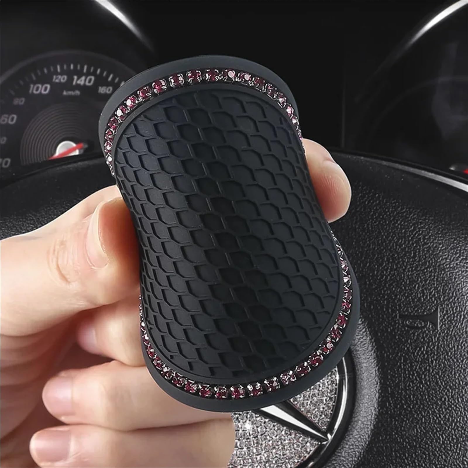 Sottobicchieri, Sottobicchiere da 20 Pezzi, portabottiglie con Tazza d'Acqua in Strass, Tappetino Antiscivolo in Gel di silice, for Auto