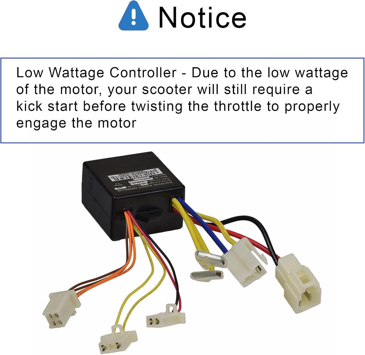 AlveyTech ZK2400-DP-LD-ROHS (ZK2400-DP-FS-ROHS) Control Module with 4-Wire Throttle Connector for Razor E100/E125 (V10+), E150 (V1+), E175 (V19+), and Trikke E2 (V1+) Scooters - MPN W13111612015
