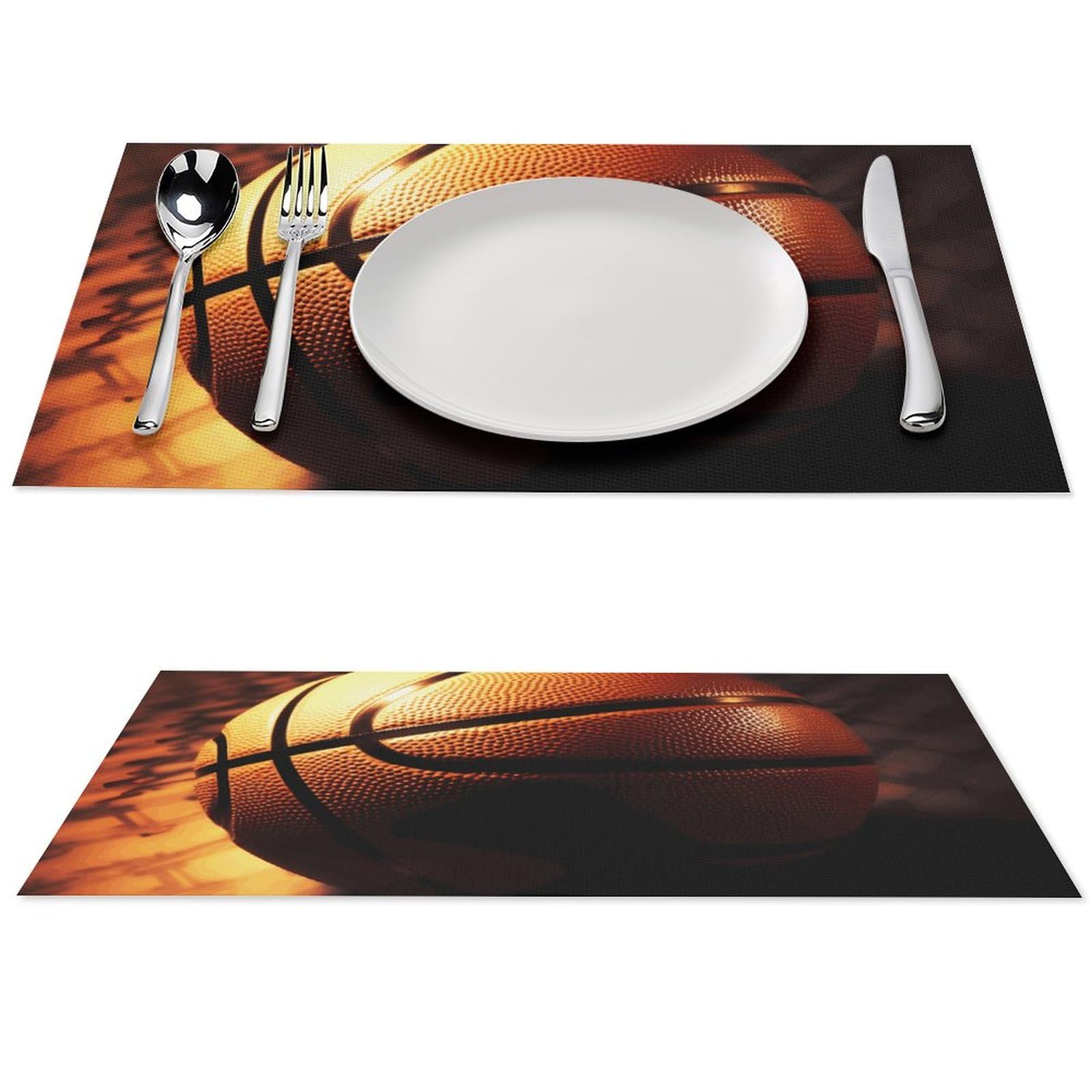 Set de table basket-ball antidérapant lavable pour protéger la table des enfants