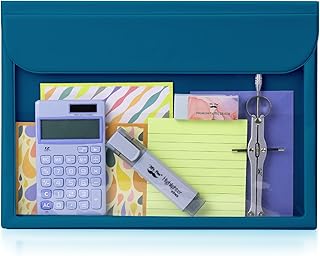 Mr. Pen- File Folder, Blue Plastic File Folders Letter Size, Document Folder