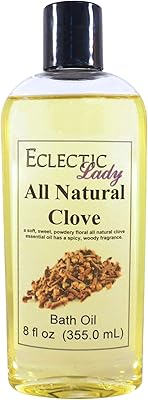 Clove Bath Oil by Eclectic Lady, 8 oz