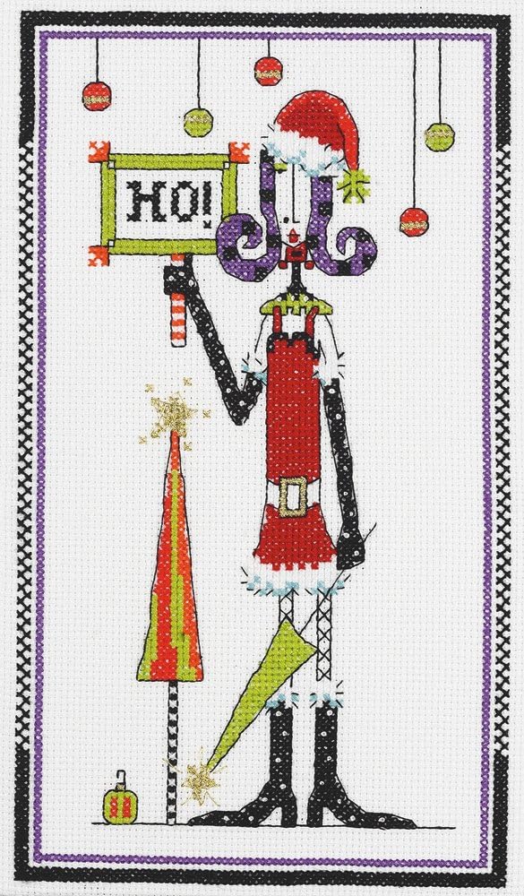 Janlynn Dolly Mamas Cross Stitch Kit,Ho!