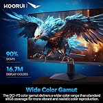 KOORUI 25 Inch 200Hz Gaming Monitor, Full HD Fast IPS Monitor, HDR400, 1ms with Adaptive Sync, 2 x HDMI 2.0, DisplayPort 1.4, Tilt Adjustable, G2511P