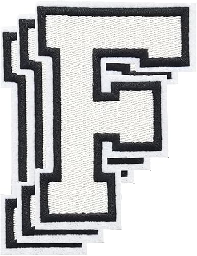 Miniatura 38 de Parches de letras para planchar de 3.1 pulgadas, parche de letras individuales bordadas para ropa, vestido, sombrero, jeans, accesorios