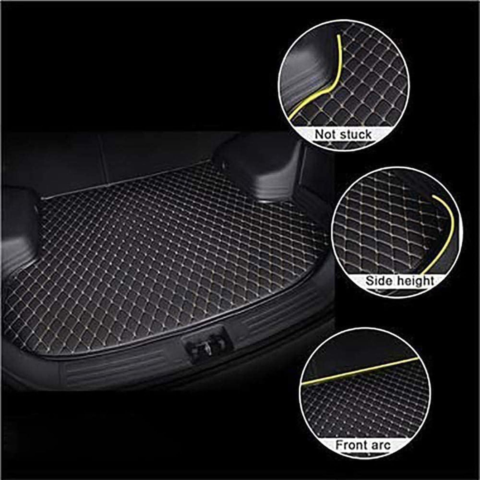 YuZong Coche Alfombrillas Maletero,para Kia Niro 2017-2023,Funda De Maletero De Coche Protector Maletero Accesorios,D-Black Red