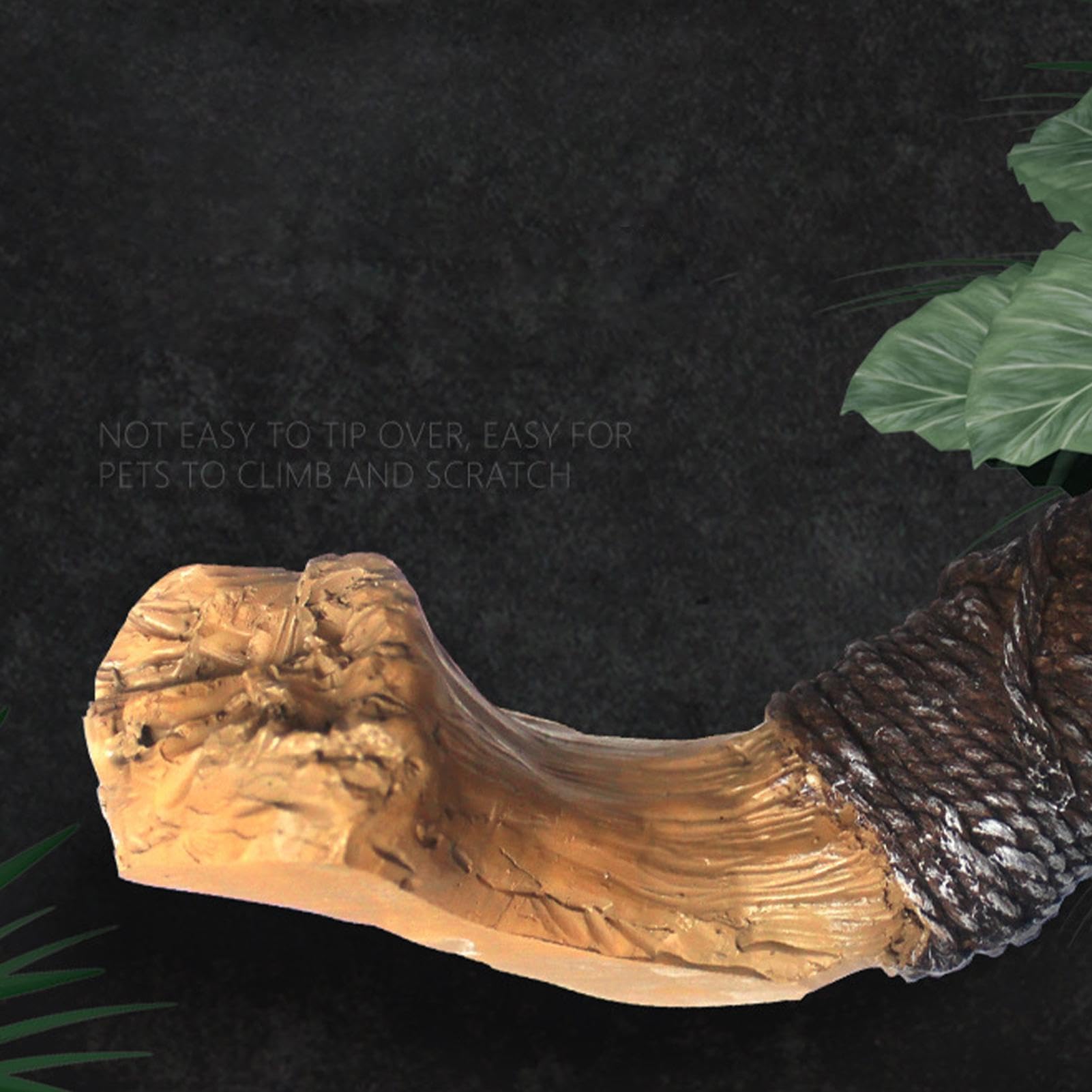 Rama trepadora de reptiles, decoración de tanque de resina para reptiles, accesorios de rama de árbol para acuarios, ideal para arañas y otras mascotas trepadoras, potenciador natural del hábitat