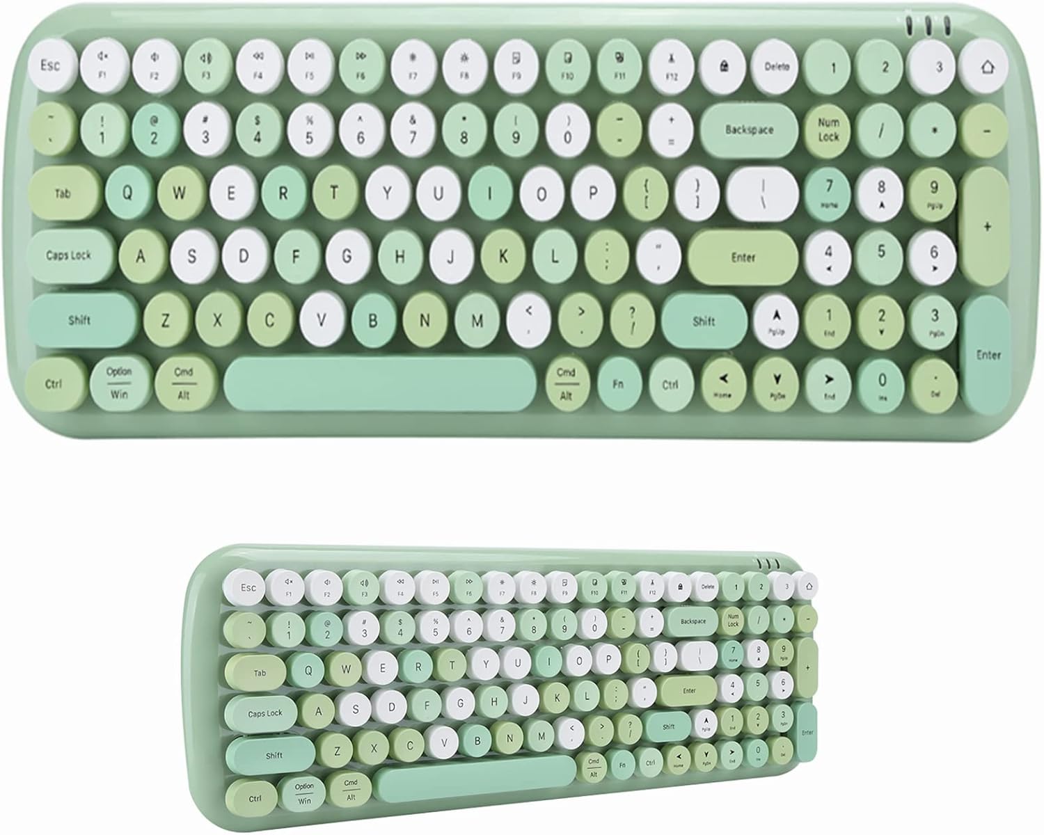 ワイヤレスキーボード かわいい100キーbluetoothキーボード 国内正規総代理店アイテム Pc デスクトップラップトップ携帯電話タブレット用の小型ポータブルキーボード 緑 プレゼントステッカー 人間工学に基づいたデザイン ワイヤレスキーボード かわいい100キーbluetoothキーボード 国内正規総代理店アイテム Pc デスクトップラップトップ携帯電話タブレット用の小型ポータブルキーボード 緑 プレゼントステッカー 人間工学に基づいたデザイン