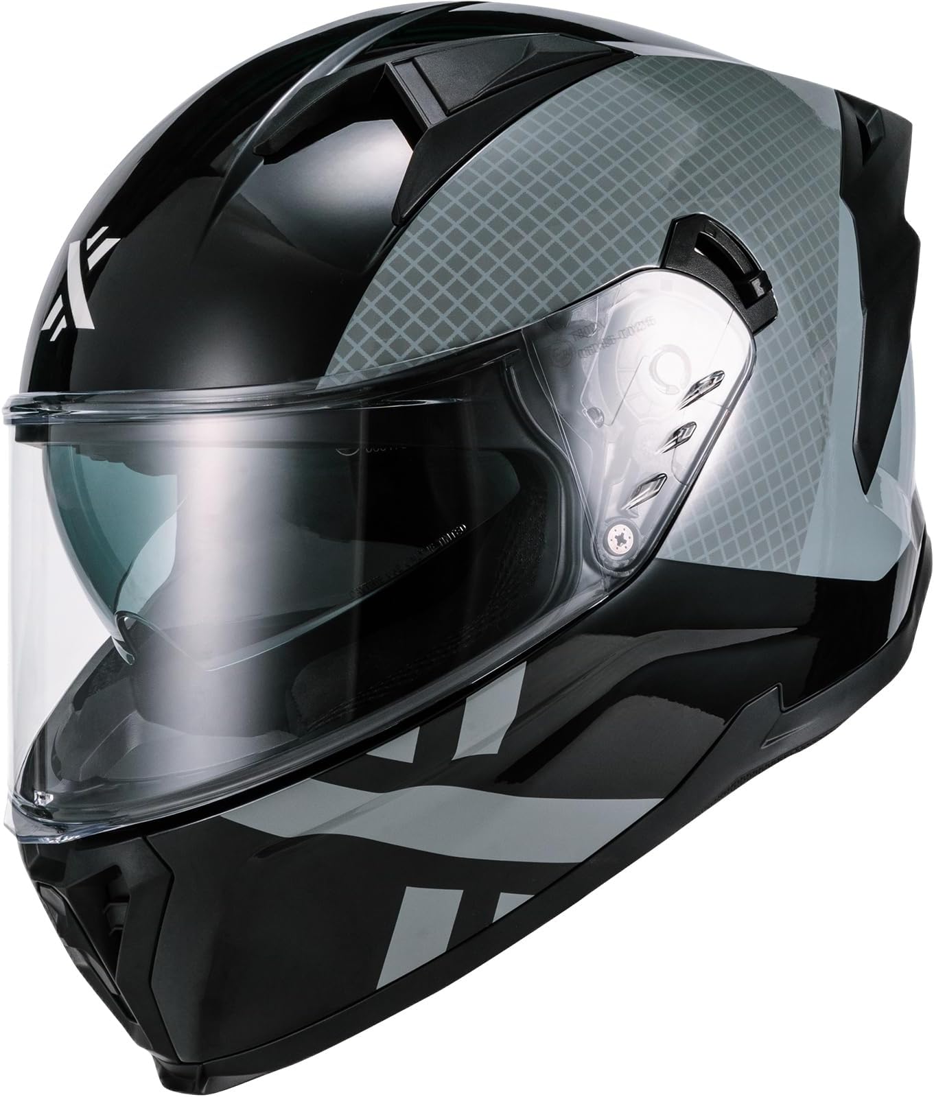 Shox Helmets Rapid Speedway Motorcycle Helmet ECE 22.06 Approved Full Face Street Sport Touring Road Bike Motorbike Riding Protective Crash Lid for Men and Women