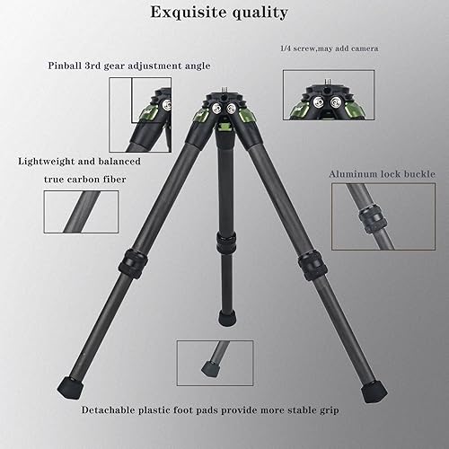 Miniatura 2 de Mini trípode de fibra de carbono, soporte de mesa de escritorio, mini trípode compacto para insta360 Insta 360 ONE X3 X X2 RS Osmo Go Pro Hero 11 10
