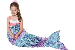 Catalonia Kids Mermaid Tail Blanket for Girls 3-6