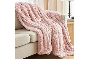 The Connecticut Home Company | Big Plush Throw, Dusty Rose