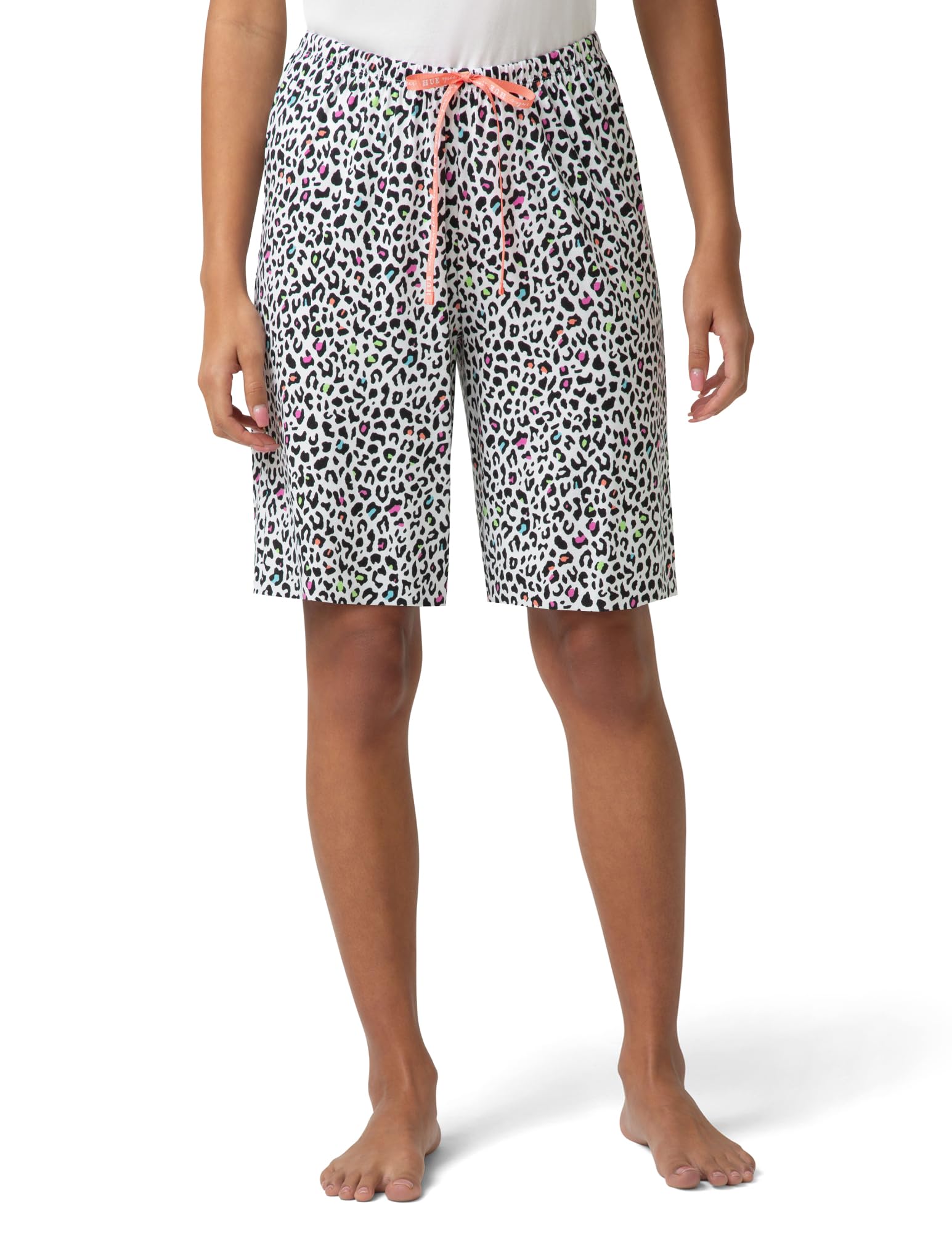 HUE Women's Summer Vacation Pajama Separates, Soft, Whimsical Print Pjs with Tropical Beach Themes, Flip Flops, Cocktails