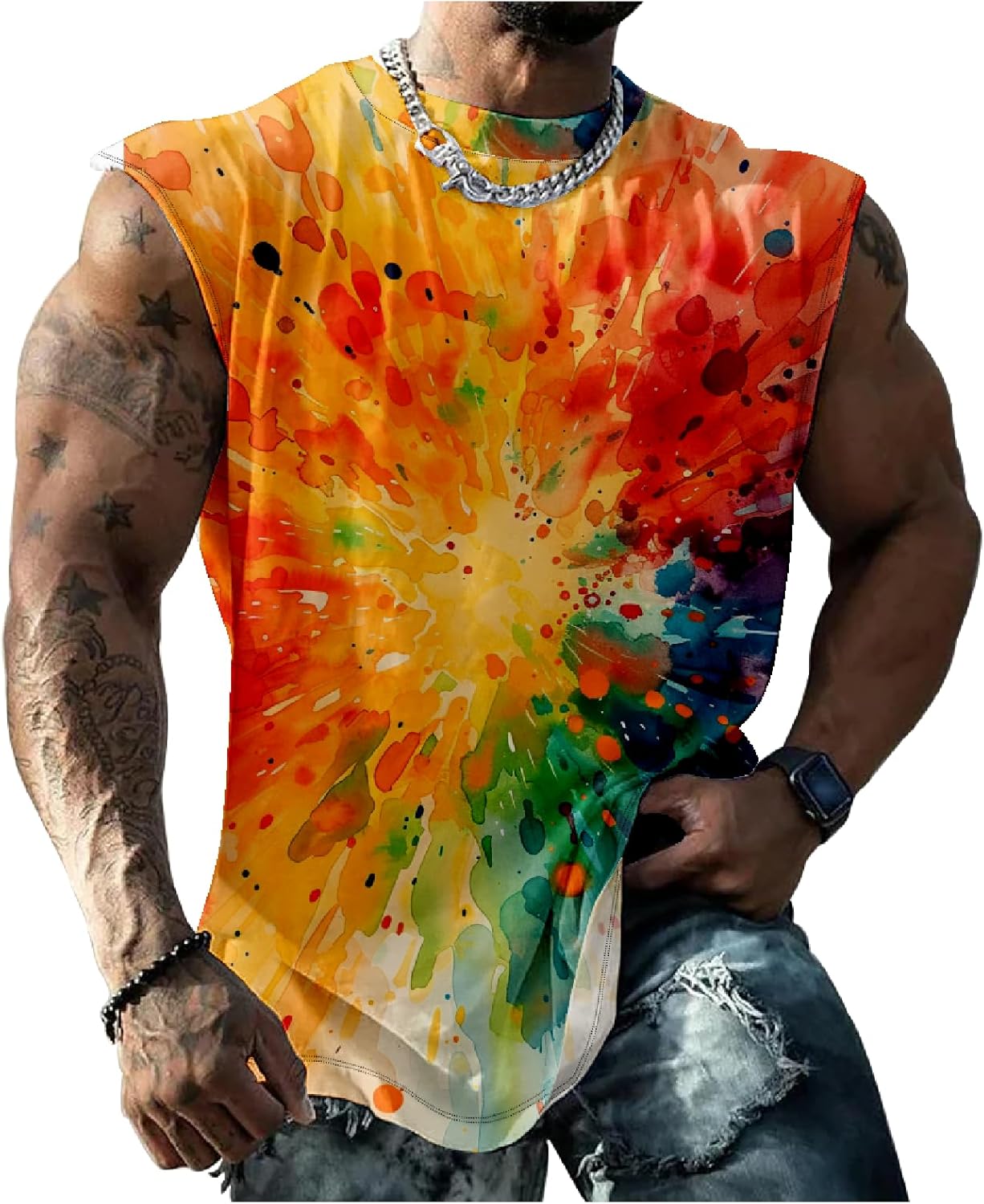Jamaica Muscle Shirts for Men Graphic Tank Top Mens Sleeveless Tee Quick Dry Cool Crew Neck 3D Design Trendy