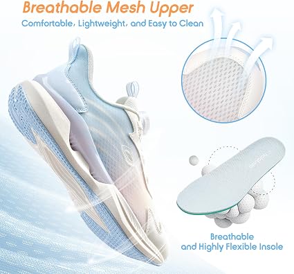 Balabala Kids Breathable Tennis Shoes, Athletic, Turn Lock Closure | Turn Lock Closure, Boys, Girls, Kids, Sneakers, Tennis Shoes, Breathable, Running, Walking, Athletic Shoes, Comfortable Fit