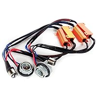 Vista 14 de O-NEX Kit de Resistor de Carga LED 9006 50W 8ohm Bombilla de Faro Adaptador de Arnés de Relé Anti Parpadeo Decodificador de Error Cancelador