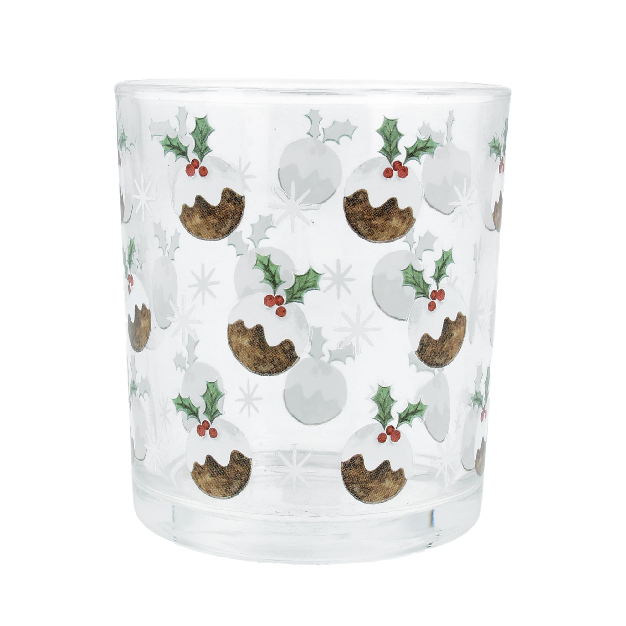 Gisela Graham Multicolor Christmas Pudding Candle Holder