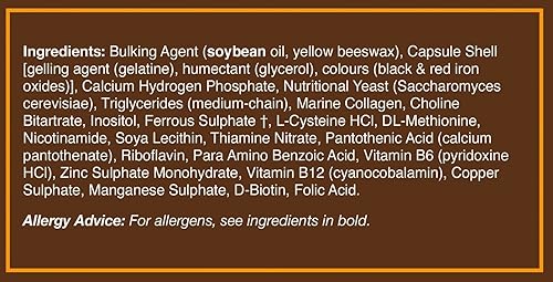 Miniatura 7 de Hair VIT 90 tapas una vez al día nutrientes vitales para cabello fuerte grueso y brillante rico en vitaminas B y aminoácidos esenciales