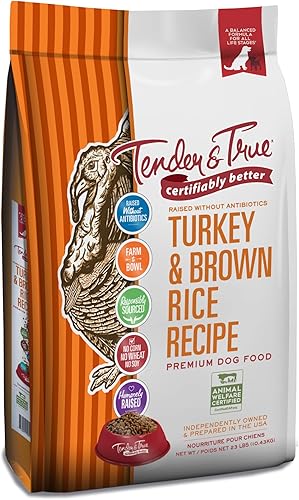 Miniatura 8 de Tender & True Alimento para perros con receta de pavo y arroz integral sin antibióticos, 11 libras