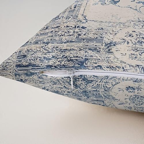 Miniatura 5 de Juego de 2 fundas de almohada con patrón de alfombra vintage para niños, estilo retro, de 18 x 18 pulgadas, juego de 2 fundas de almohada