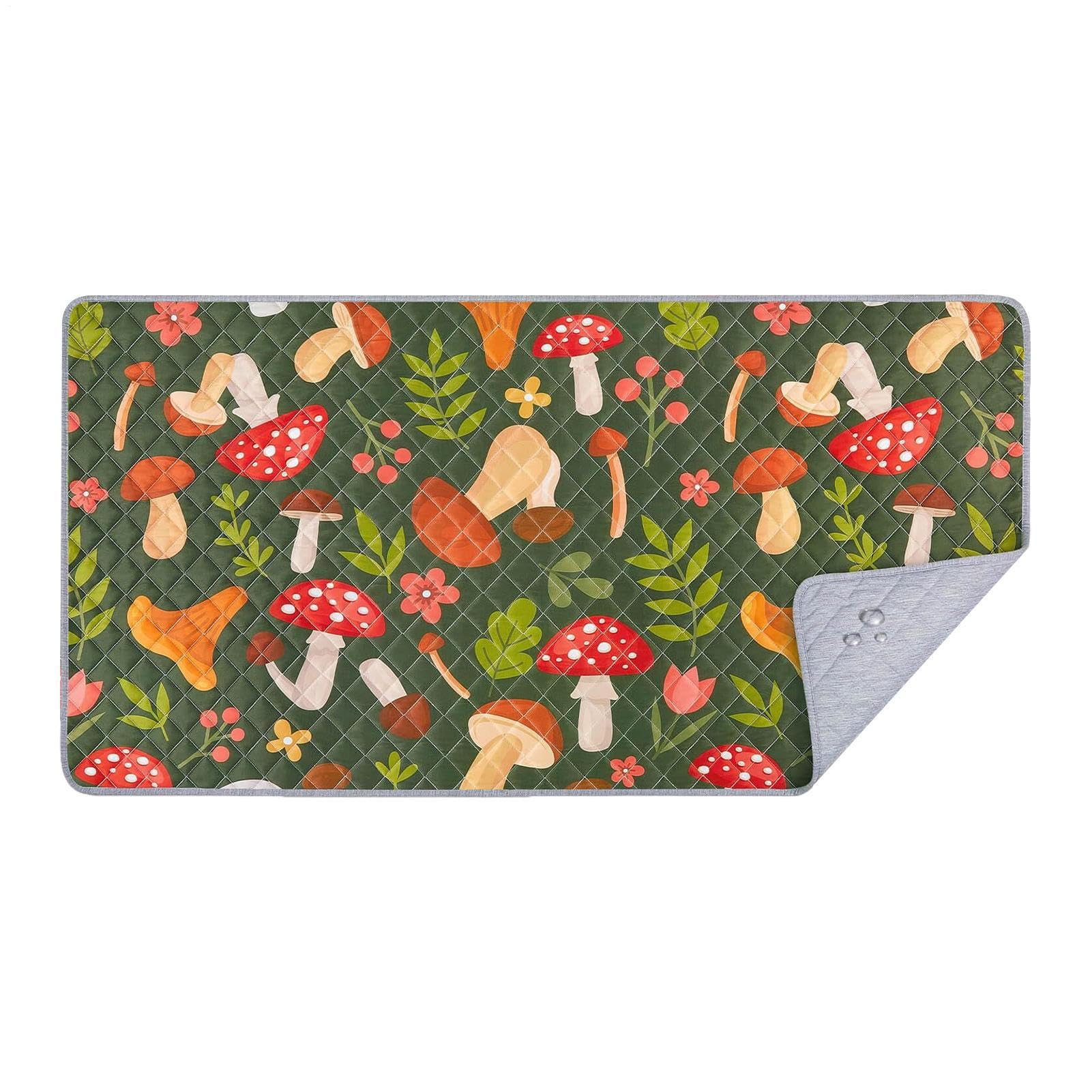 Tapis lavable pour cage de petit animal avec textile absorbant multicouche