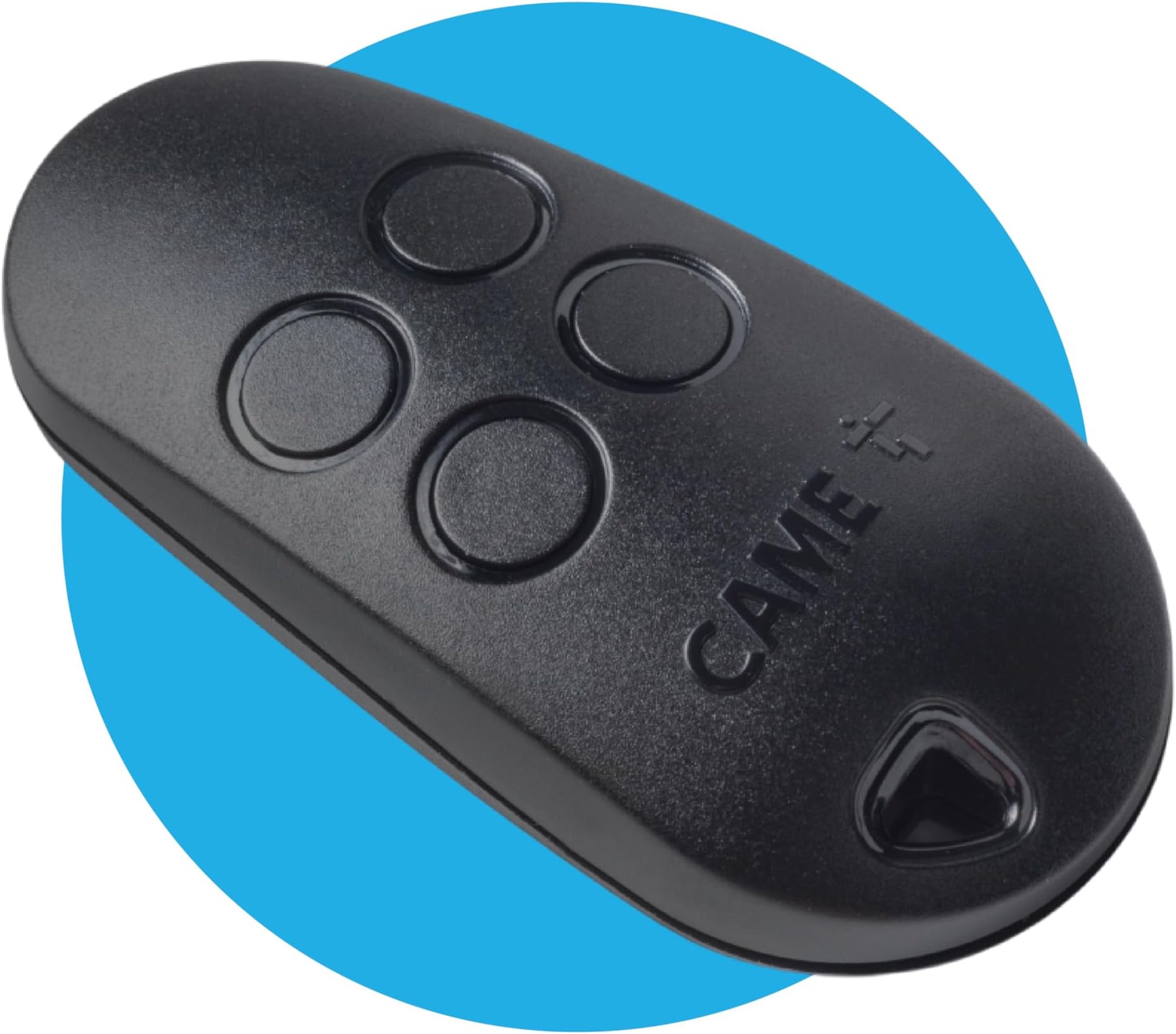 CAME TOP44FGN 4 Channel Black Remote Control with Fixed Code and Self-Learning Function for Easy Duplication Multi-User Frequency 433.92 MHz Compatible with CAME Models Only