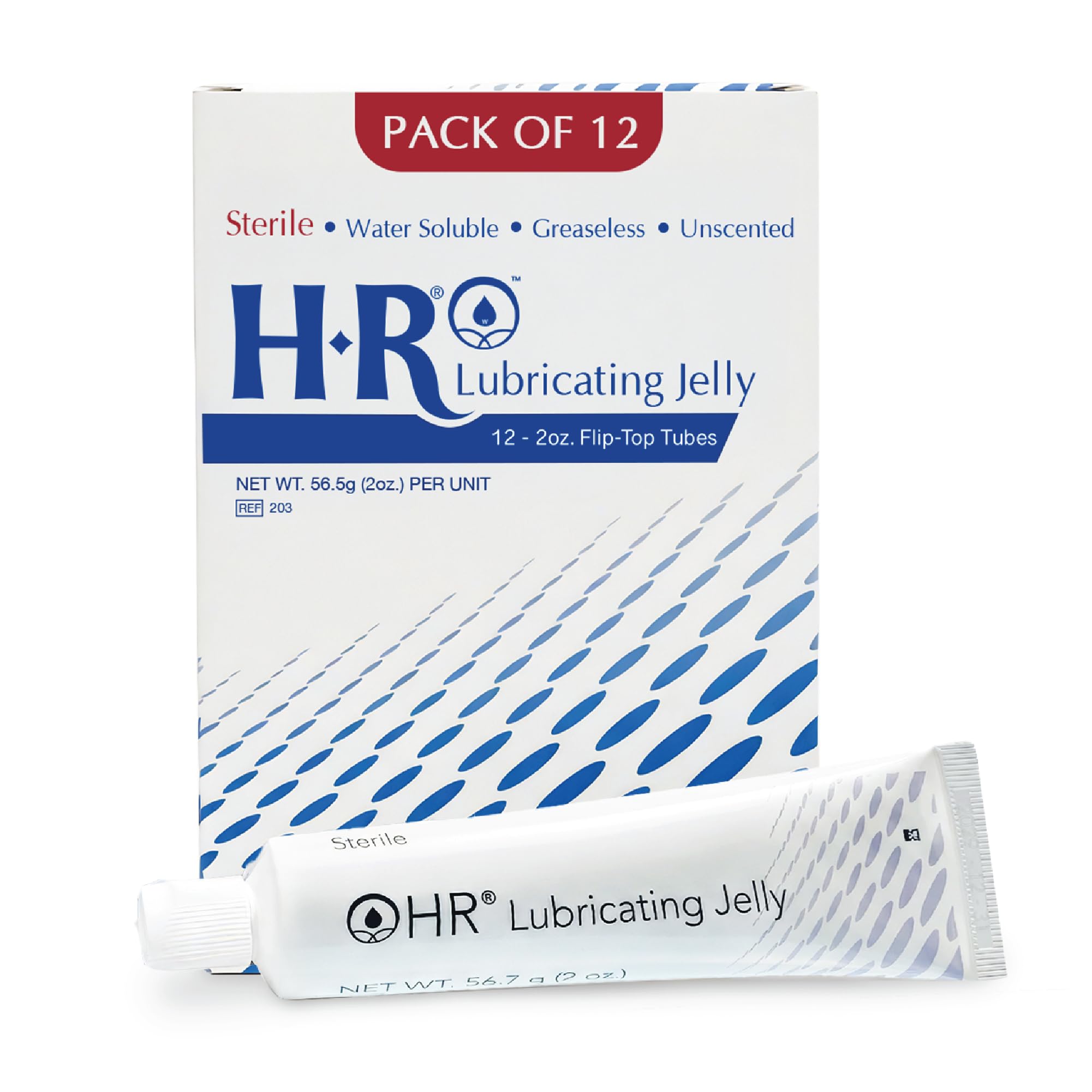 HR Lubricating Jelly, Sterile, Medical &amp; Home Use, 2 oz Tube