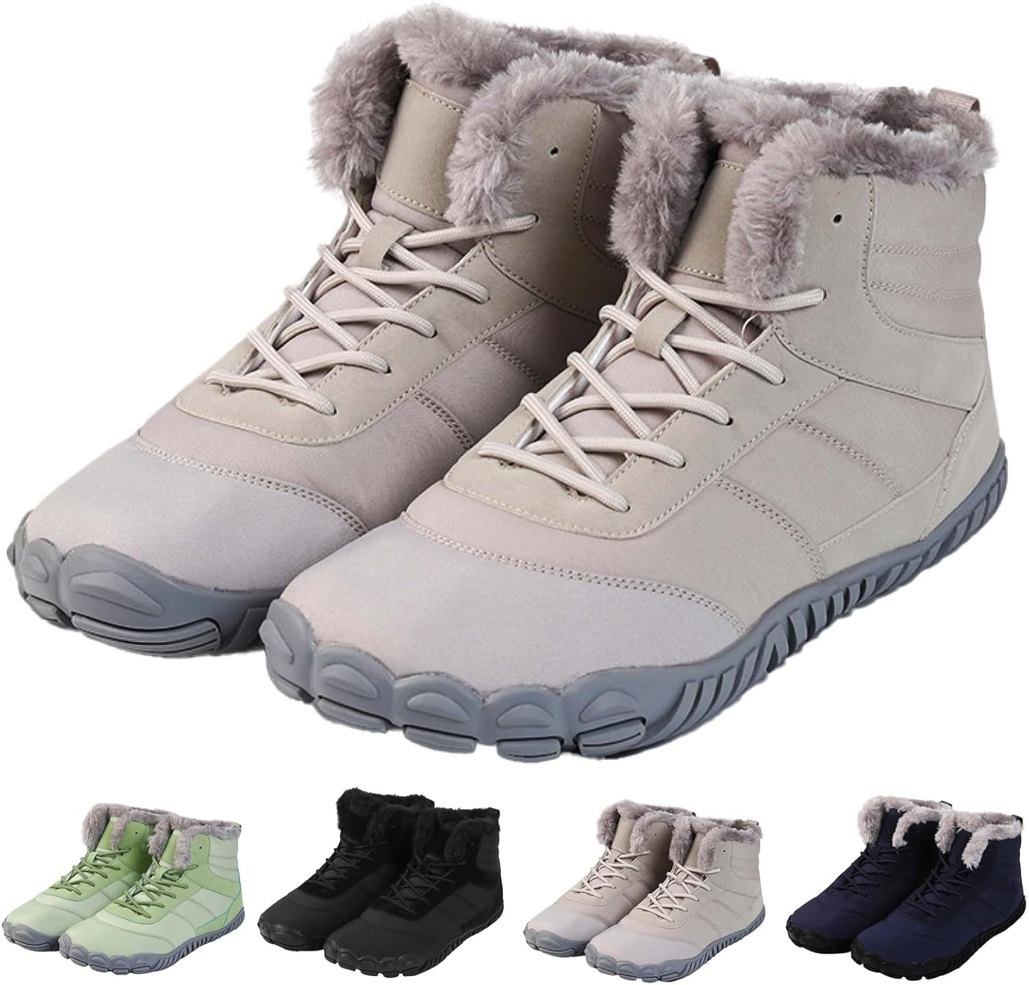 VEXITO Bottes d’Hiver Barefoot – Confort Chaleureux avec Semelle Antidérapante, Taille 35-46