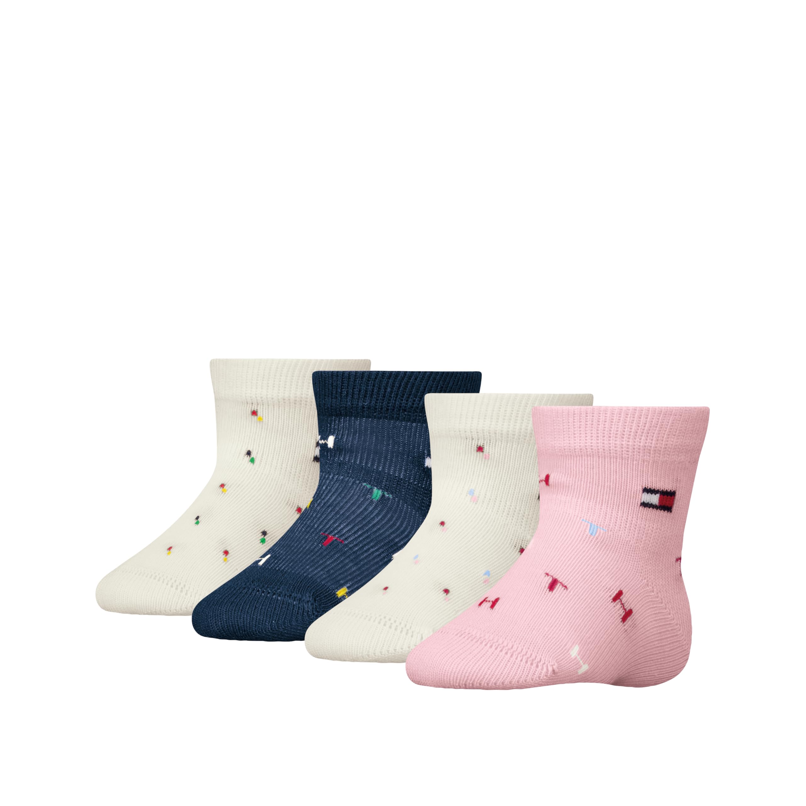 Tommy Hilfiger Unisex Baby Letters Classic Sock (4er Pack)