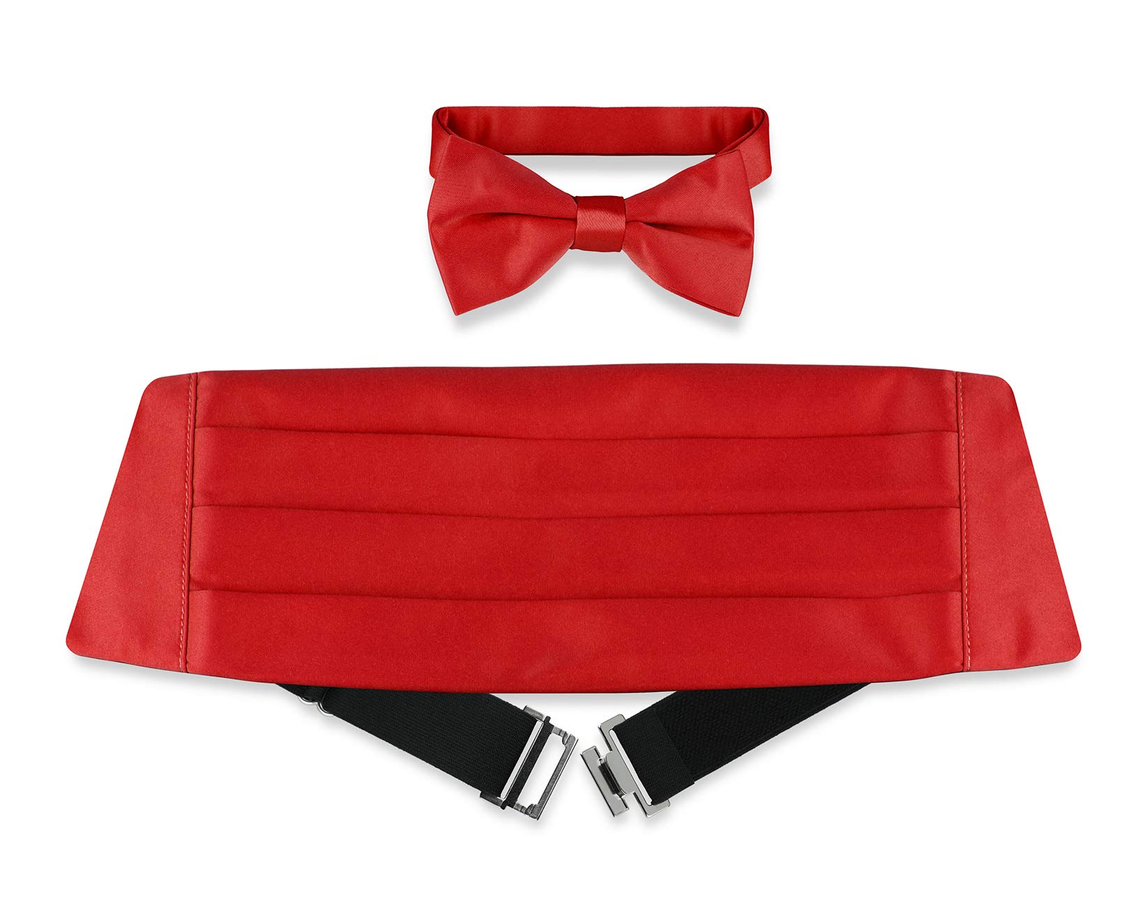 Vesuvio Napoli Boy's Cummerbund & Bow Tie Set Solid Color Boys Cumberbund BowTie