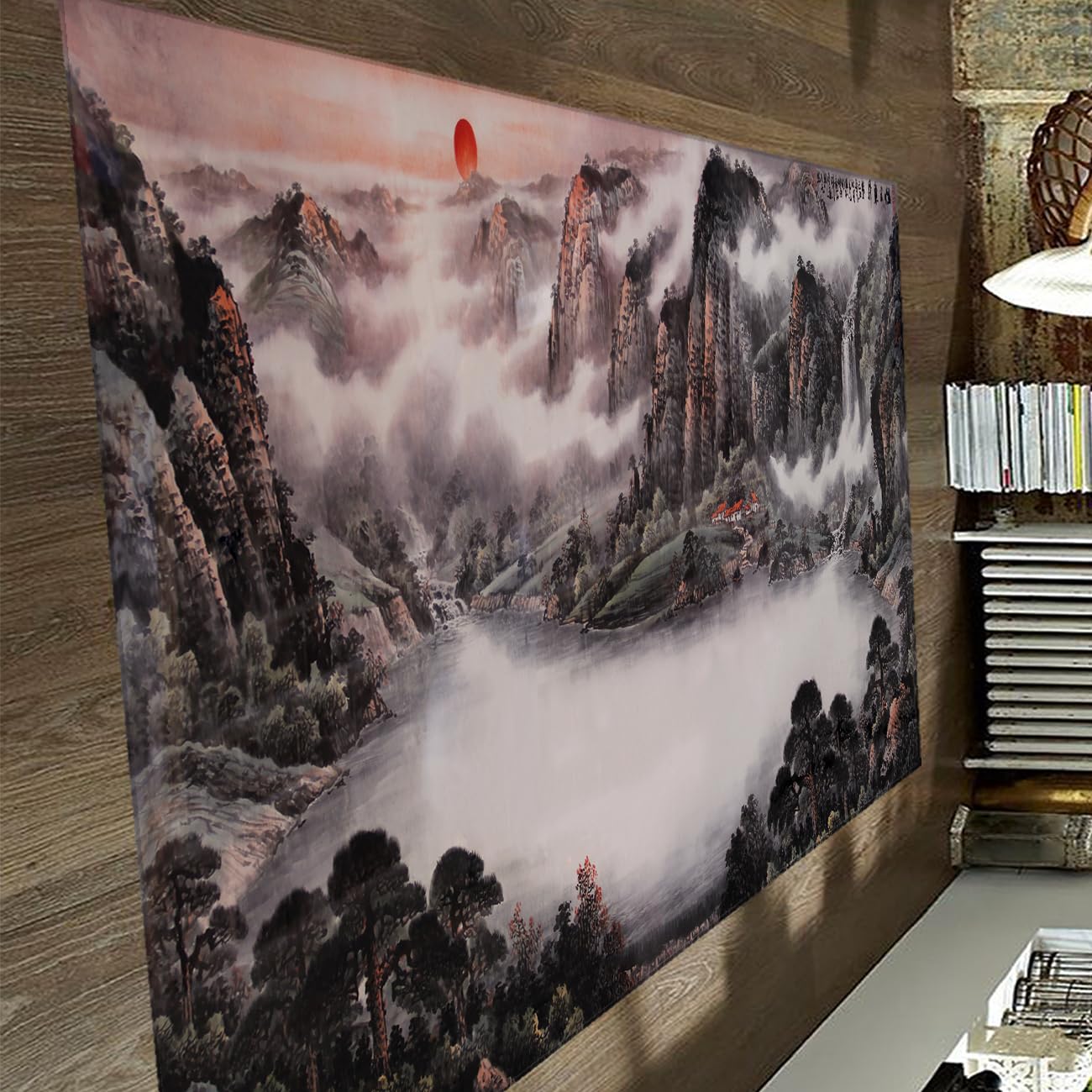 Tapis de campagne chinois magnifique décor de sol pour sublimer un studio