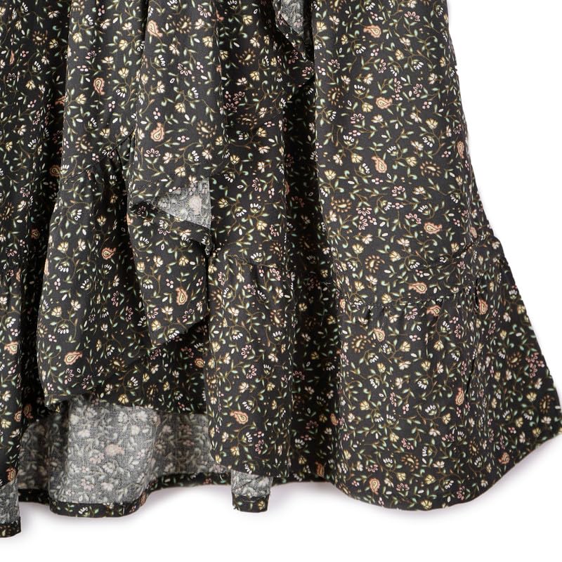 Image of Girls Overlap Rayon Skirt