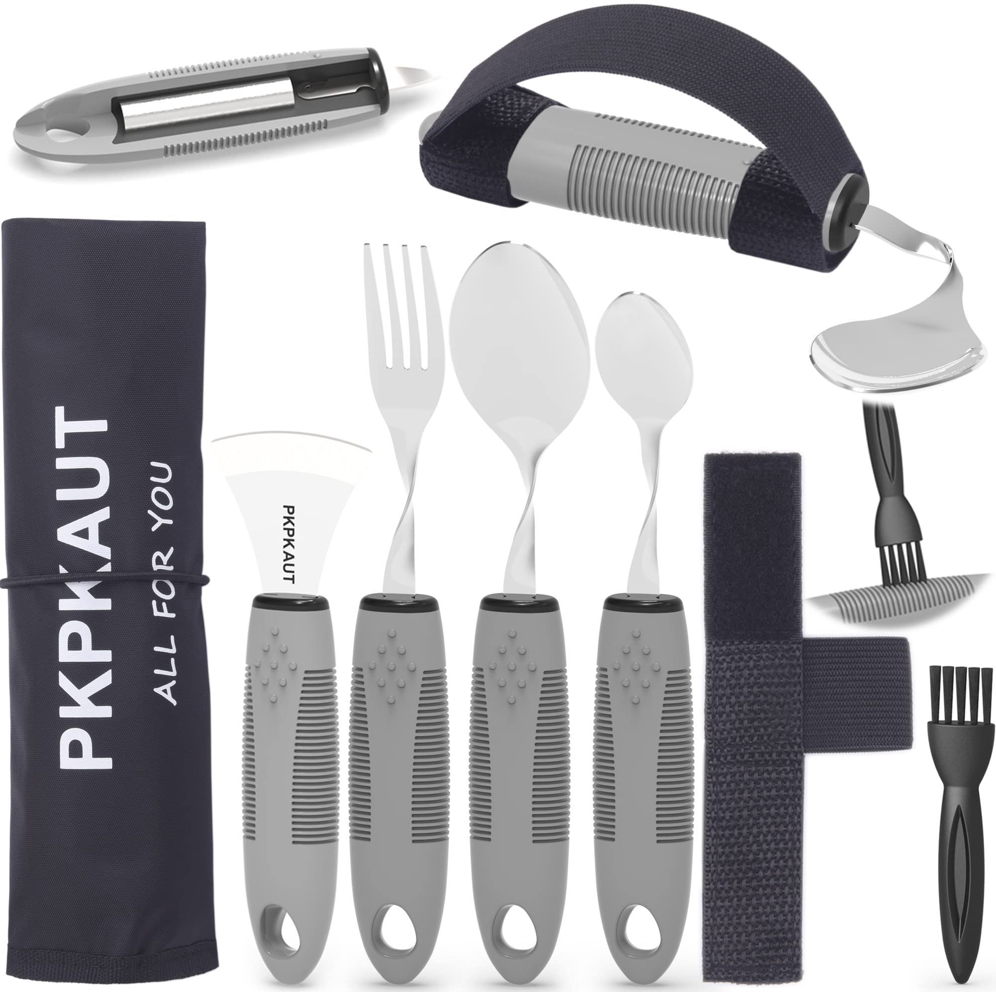 Buy PKPKAUT Weighted Parkinsons Utensils for Hand Tremors, Weighted