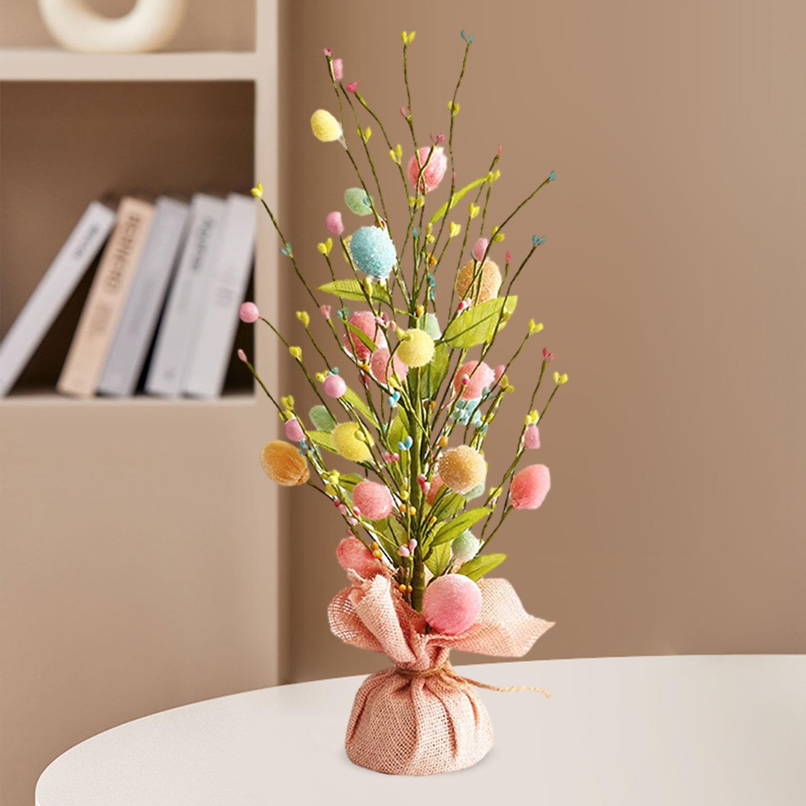 Decorazione da Tavolo a Forma di Albero di Uova di Pasqua, Delicati Rametti di Uova di Pasqua per La Cucina