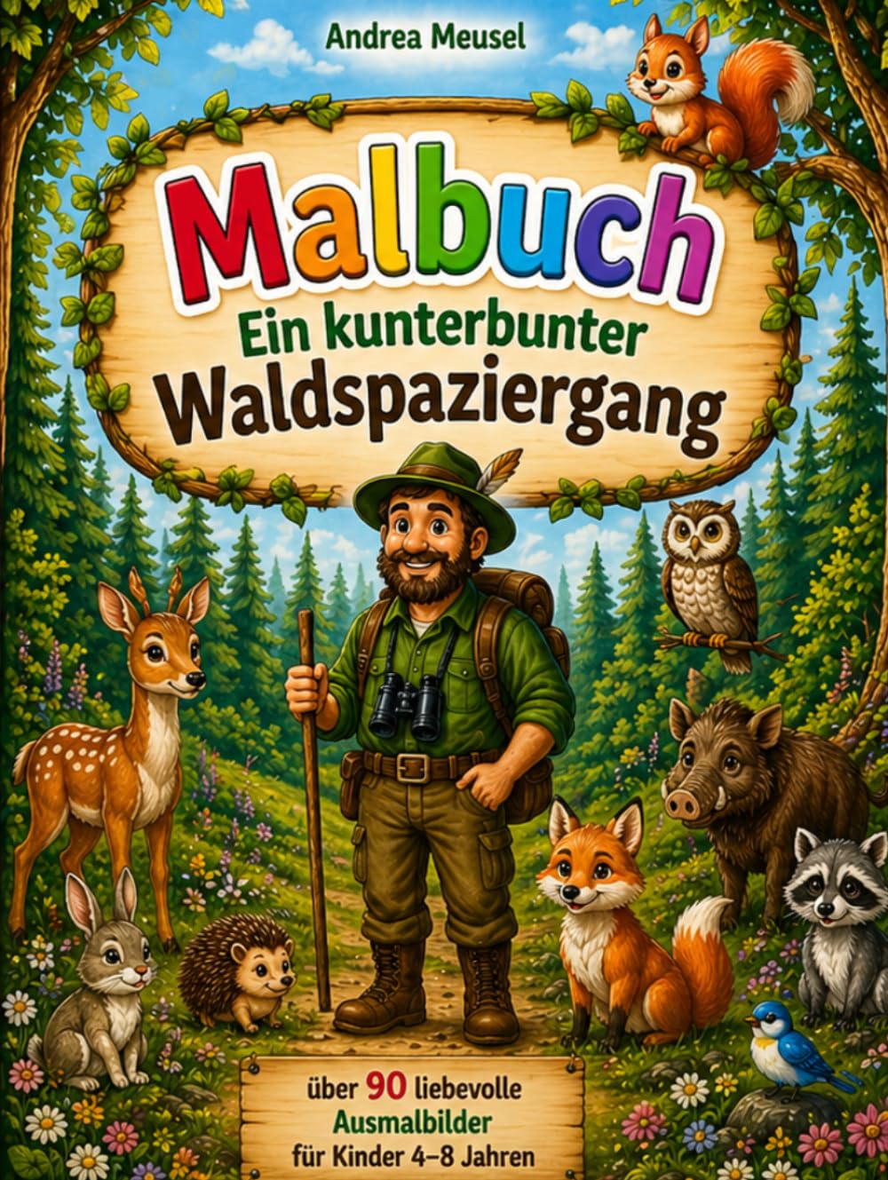 Malbuch Der kunterbunte Waldspaziergang (Die Welt zum Ausmalen)
