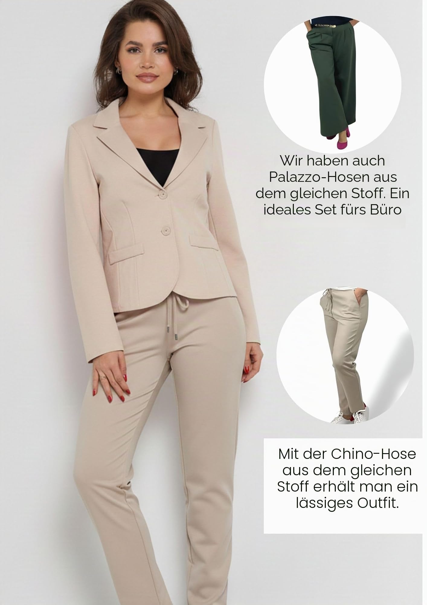 Blazer Damen Sportlich Elegant - Jackett für Hosenanzug Business Outfit Curvy, Strickjacke Kurz Ungefüttert, Sweatblazer Italienische Mode