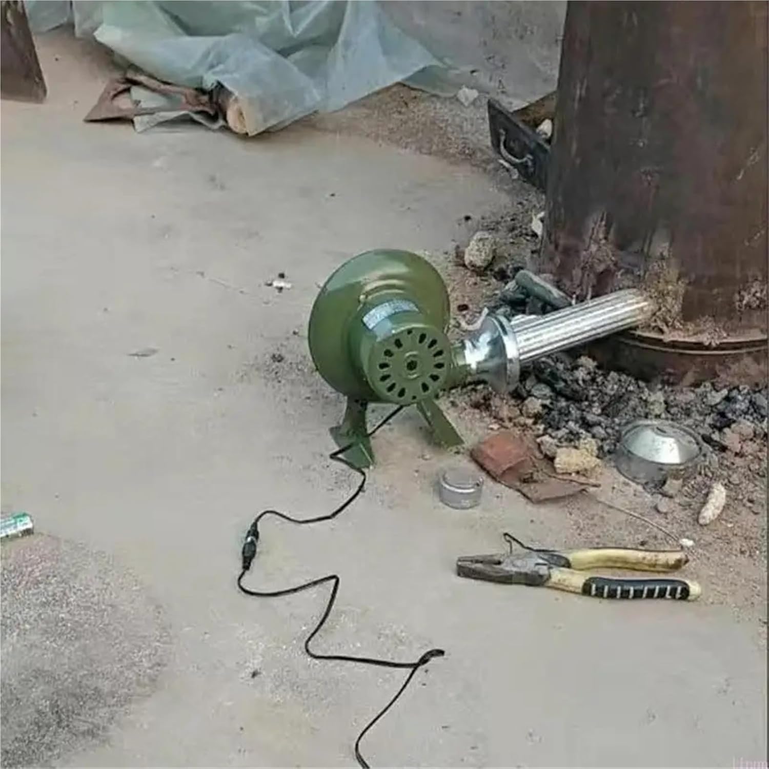 1pc 12V BBQ Fan Electric Blacksmith Blower Grill Fans Charcoal Starter