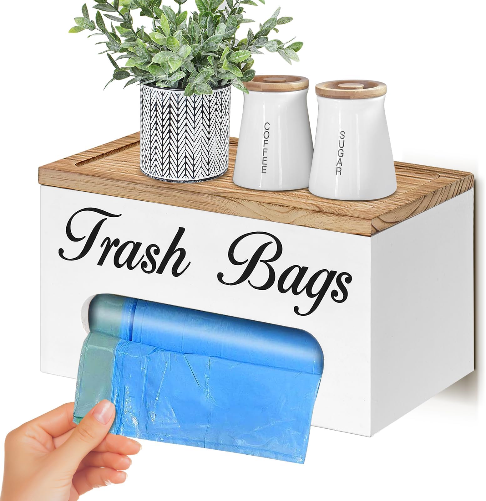 Trash Bag Dispenser Wall Mounted, Large Trash Bag holder