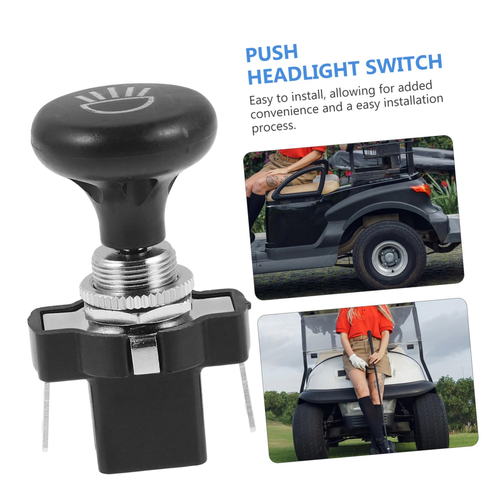 Golfcart Lichtschalter Zugknopf Hochpräzise Frontscheinwerfer Schalter Kompatibel mit Clubcar Ezgo Modelle Vielseitiger Ersatzteil