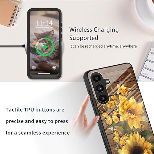 Miniatura 385 de Funda para Samsung Galaxy A13 5G, cuerpo completo resistente de vidrio templado alto+TPU suave parachoques funda protectora para Galaxy A13 5G