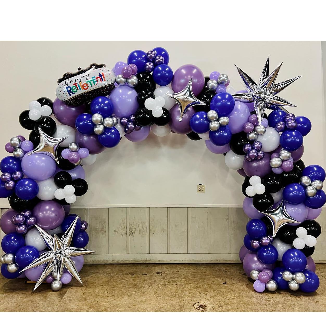 PILIN Kit de arco de globo redondo de metal dorado enorme Extraíble Fácil de transportar y reutilizable La mejor decoración para eventos de fiesta (2.7M Oro)