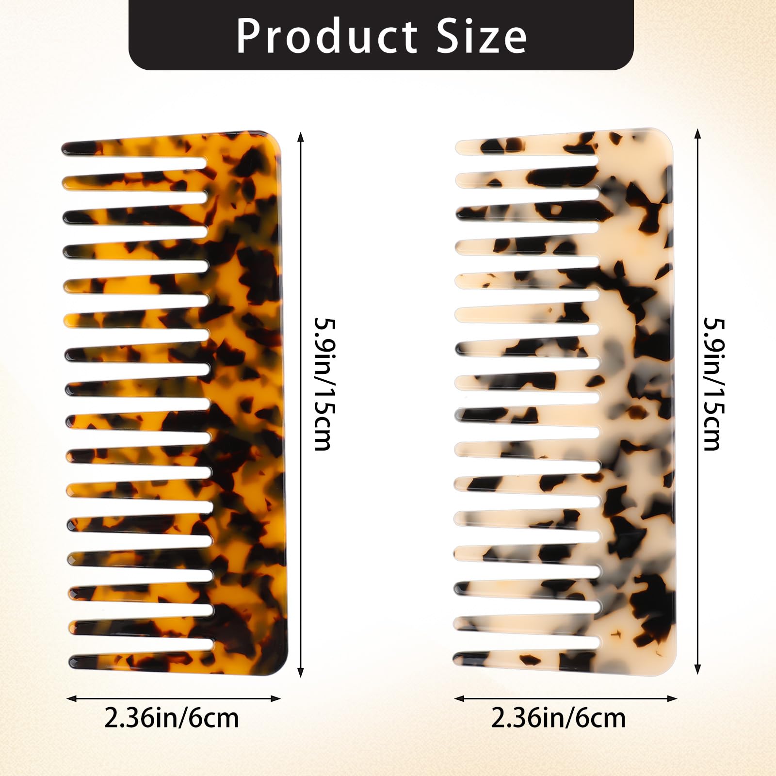 Cellulose Wide Tooth Comb - Image 4