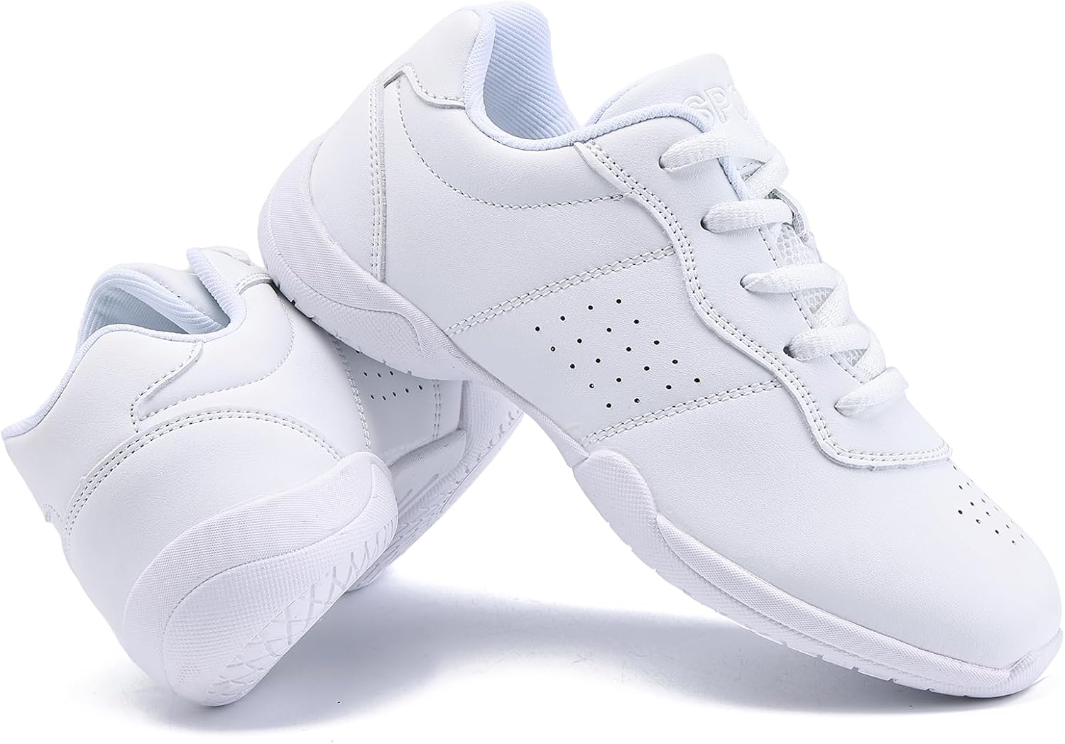 Cheer Shoes White Womens Cheerleading Shoes Youth Girls Athletic Training Breathable Lightweight Competition Comfortable Sneakers Size - Image 5