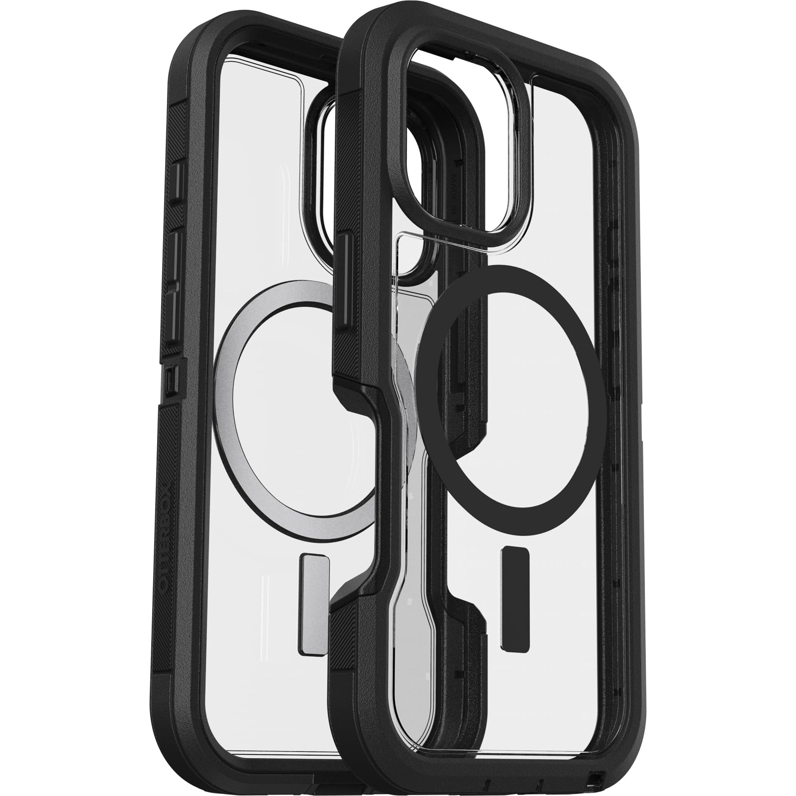 OtterBox iPhone 16 Pro Defender Series XT Clear Case - Dark Side (Single unit ships in polybag)
