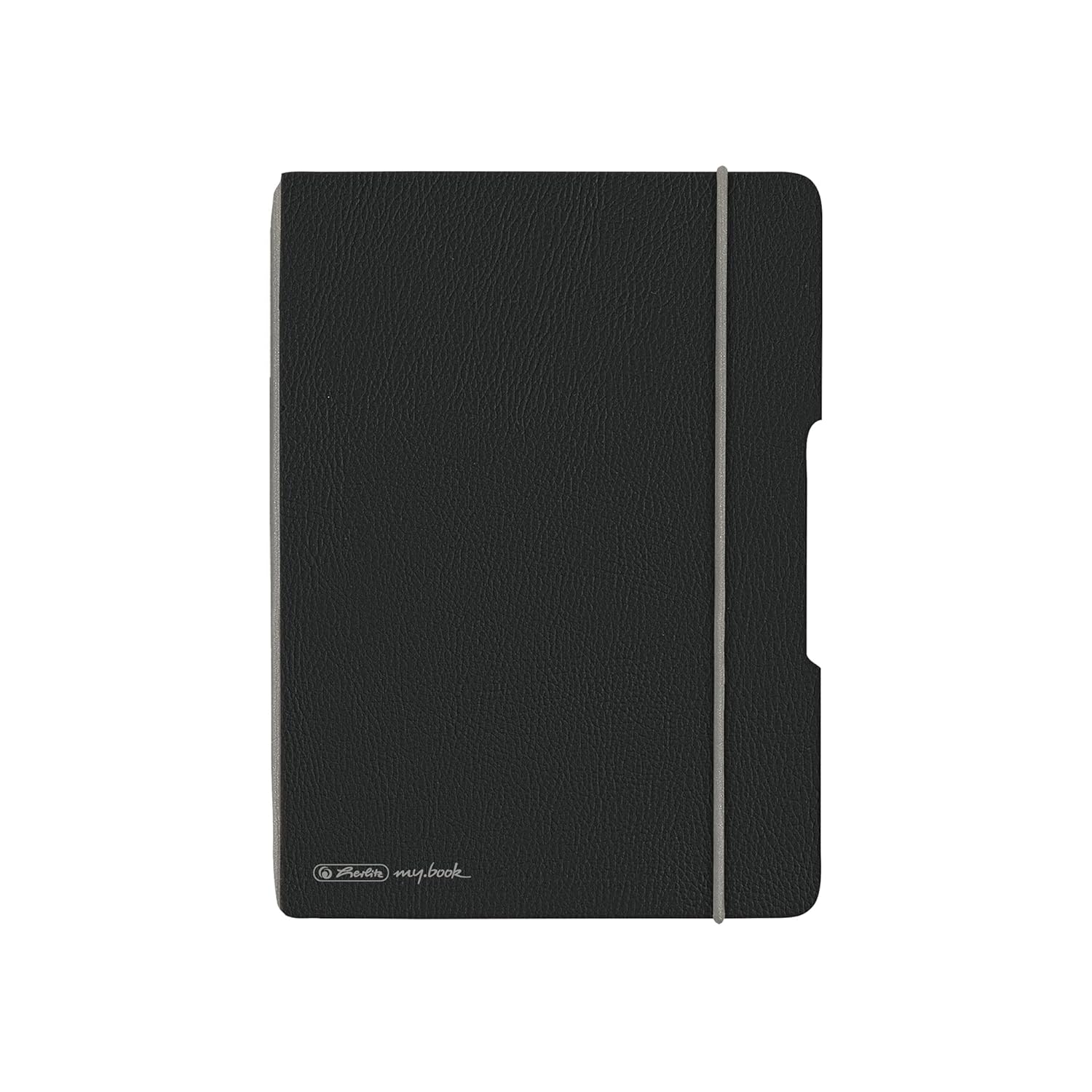 herlitz 50033768 Flex Notebook, A5, 40 Sheets, Punched Leather Look in Anthracite, Pack of 1      Unknown Binding