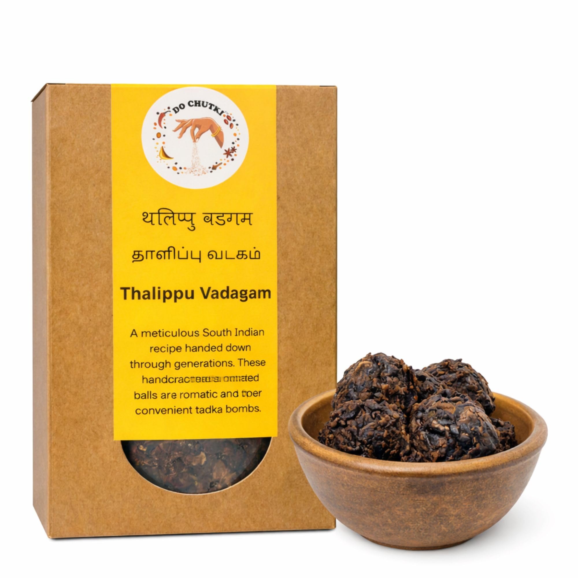 Do Chutki Thalippu Vadagam 100g | Sun Dried Seasoning Balls | Vengaya Thalippu Vadagam | Sambar Rasam Kuzhambu Tempering Balls | No Preservatives-picture-26