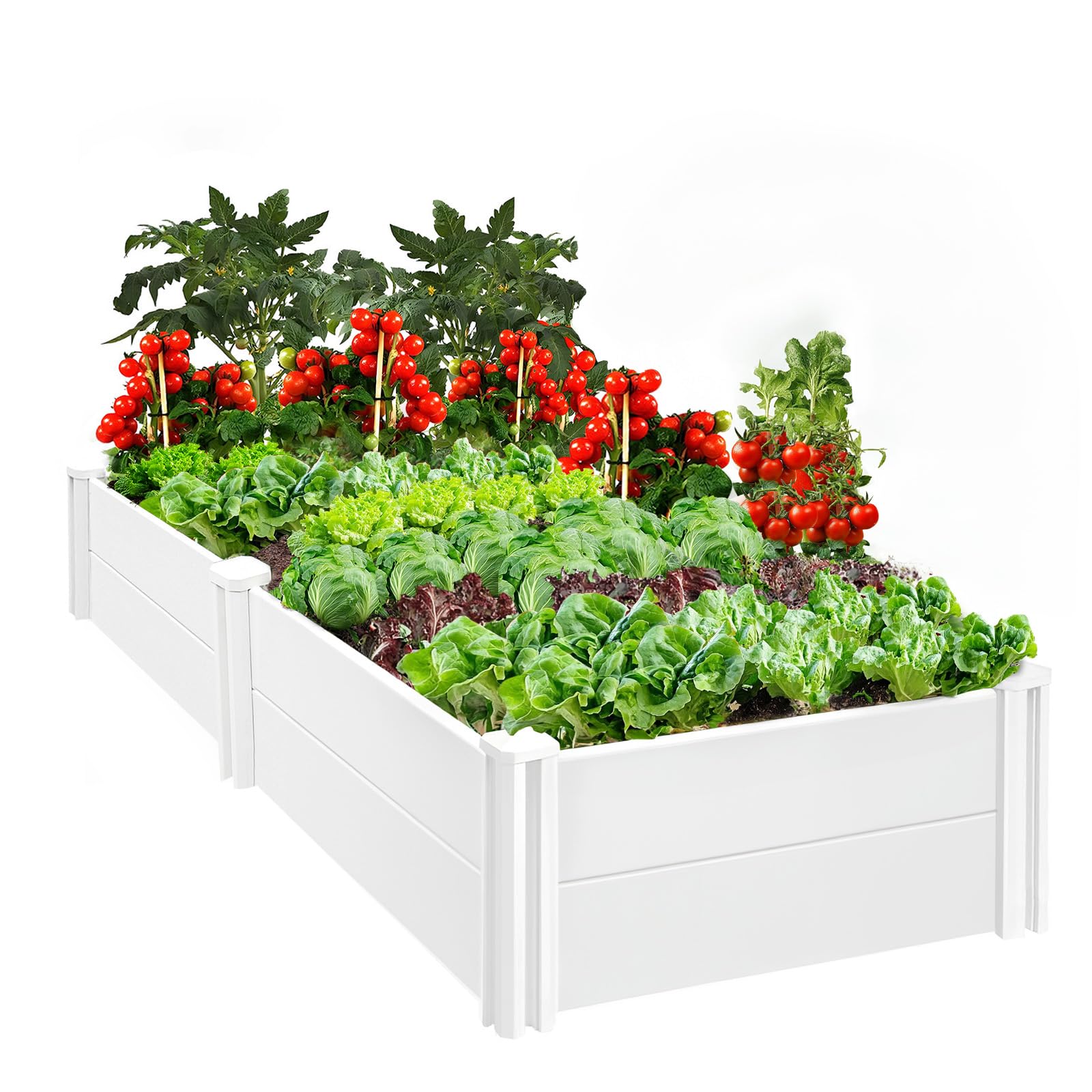 PASAMIC Vinyl Raised Garden Bed