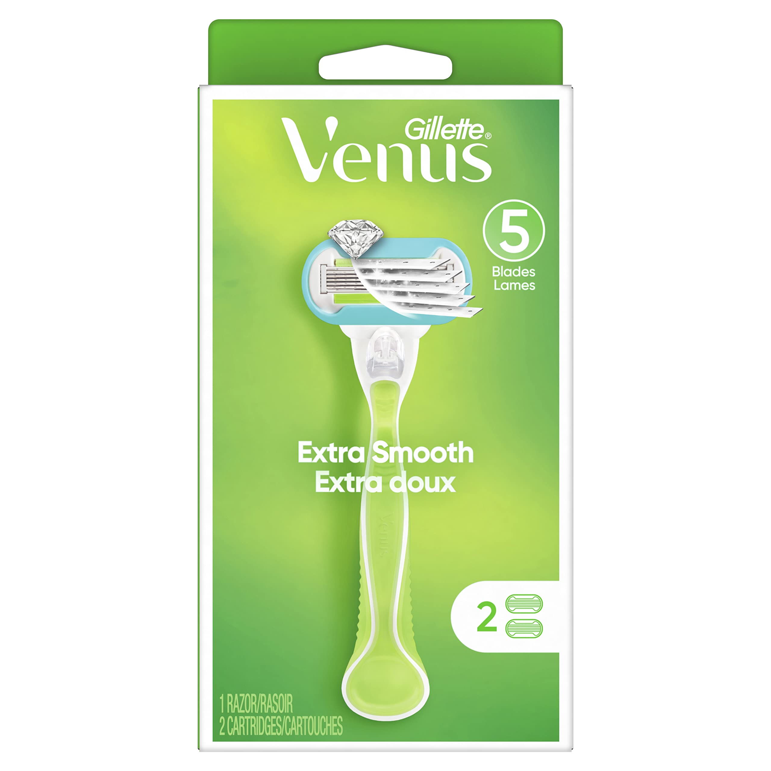 Amazon.com: Gillette Venus Extra Smooth Razors for Women, 1 Venus Razor ...