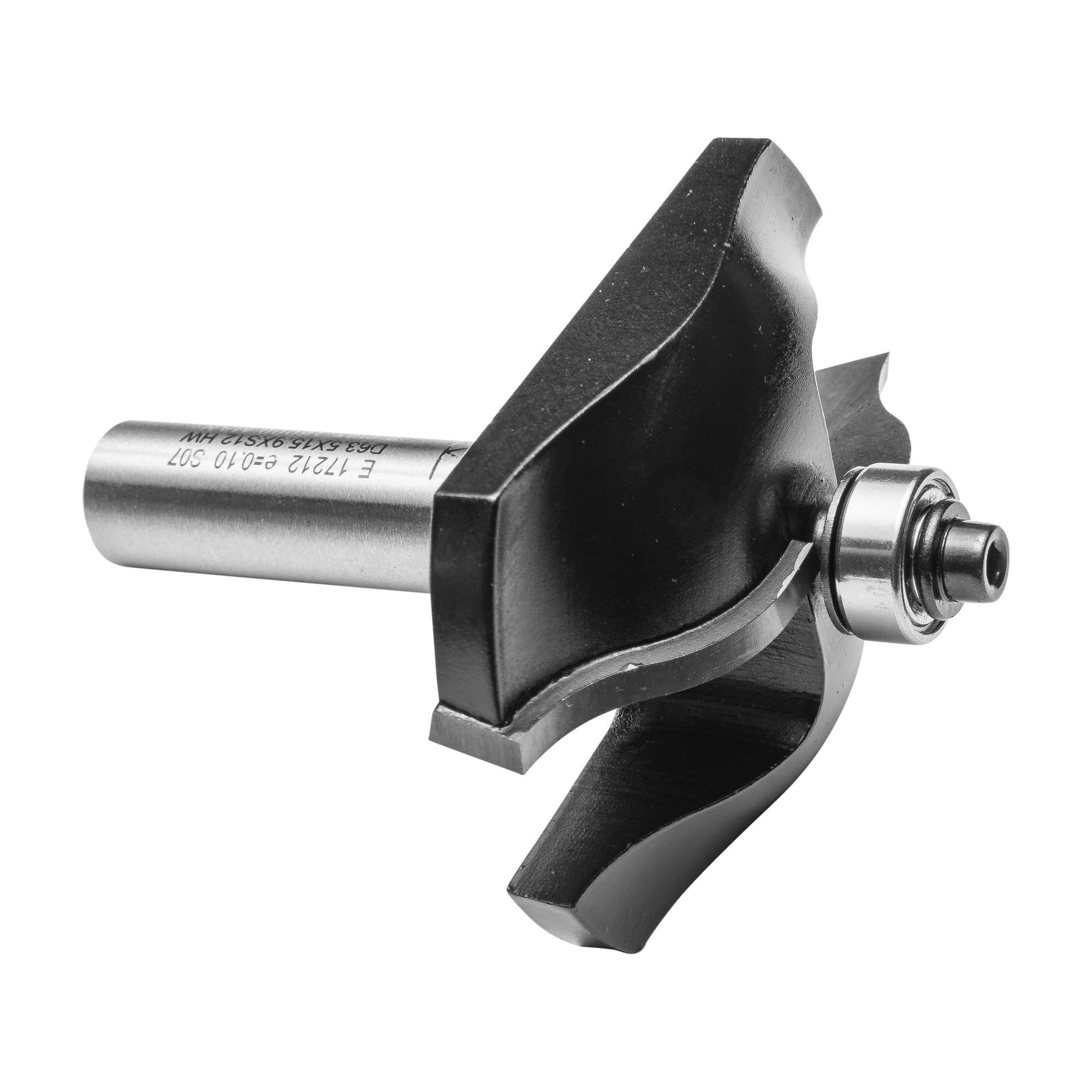ENT 17212 Frez splaszczajacy Karnisprofil w wegliku, trzpien (S) 12 mm, srednica (D) 63,5 mm, NL 15,9 mm, R 15,9 mm, T 25,4 mm, SL 45 mm, z lozyskiem kulkowym