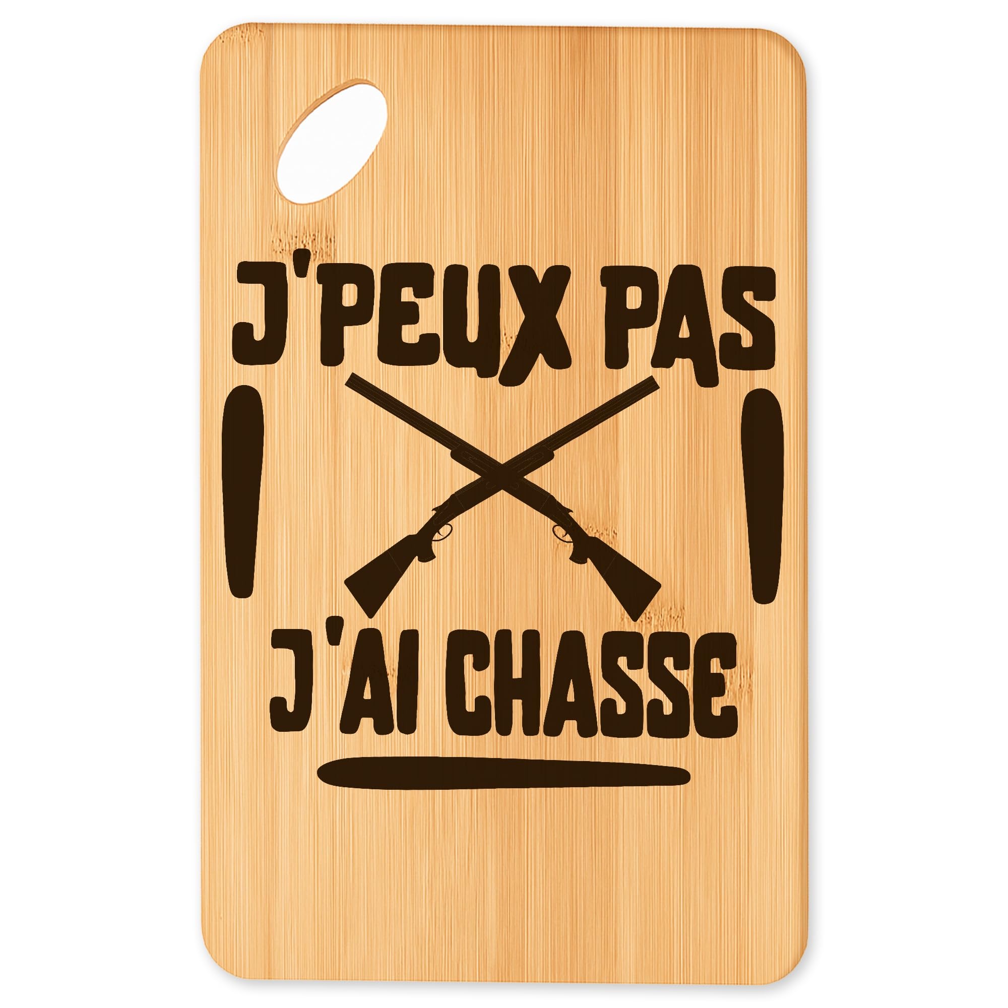 Planche à découper Chasse 5 plateau apéro bambou cuisine barbecue
