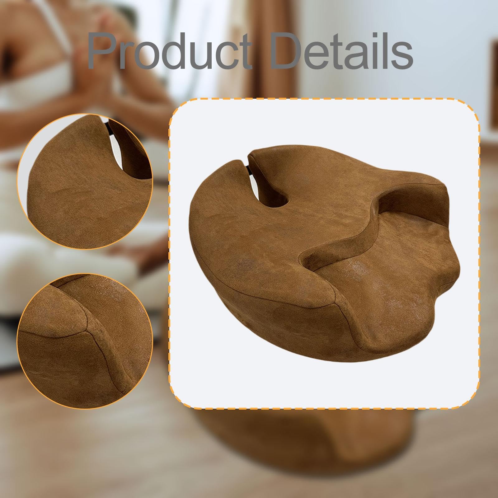 Cuscino Ergonomico Meditazione Memory Foam Quadrato